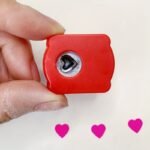 1Pc Mini Cute Heart-Shaped Paper Punch, Manual Handheld Embossing Tool For Diy Crafts, Plastic Material, Uncharged, No Battery Required - Image 4