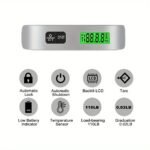 Portable Handheld Electronic Luggage Scale Digital Lcd Backlight 110Lb/50Kg High Pressur Hanging Electronic Luggage Suitcase Travel Weighs Baggage Bag Weight Balance Tool - Image 5