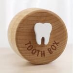 1Pc Tooth Fairy Box, Tooth Fairy Keepsake Box, 3D Carved Wooden Box, Souvenir, Cute Tooth Holder, Great Christmas Halloween Thanksgiving Day Gift, New Year'S Gift, Valentine'S Day Gift - Image 5