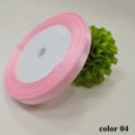 1 Roll 25 Yards 6Mm Wide Satin Ribbon Ribbon Wedding Festival Decoration With Flowers Gift Wrapping With Bow Diy Making - Image 5