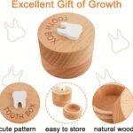 1Pc Tooth Fairy Box, Tooth Fairy Keepsake Box, 3D Carved Wooden Box, Souvenir, Cute Tooth Holder, Great Christmas Halloween Thanksgiving Day Gift, New Year'S Gift, Valentine'S Day Gift - Image 4