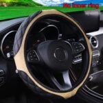 1Pc Wear-Resistant Comfortable Pu Leather Three-Dimensional Embroidery No Inner Ring Steering Wheel Cover For 36.83-38.1Cm Steering Wheel For Women - Image 6