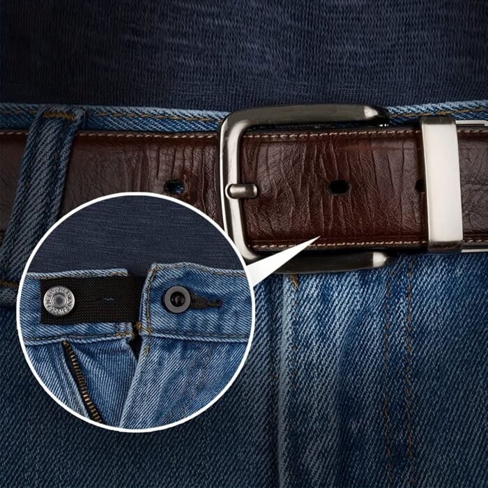 2Pcs-Adjustable Pant Belt Waist Extension Buckle - Image 2