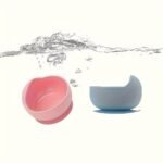 1Set Baby Feeding Bowl And Spoon Set, Silicone Baby Bowl Suction Cup With Wooden Spoon Silicone Suction Base Non Slip Baby First Feeding Kit Gift For Toddler Children Girls Boys, Halloween, Thanksgiving, Christmas Gift - Image 16