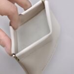 1Pc Rose Of No For Man'S Land Coin Wallet ? Portable Mini Lipstick & Usb Cable Organizer Bag For Women, Men, And Students, Beige With Golden Zipper, Compact Design For Travel, Daily Use, And Small Essentials, Techfriendly Pouch | Chic Storage Bag | Beige Wallet - Image 6