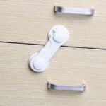10Pcs Youngsters Safety Locks - Durable Abs Plastic, Phthalate-Free, White - Easy Install For Cabinets, Drawers & Fridges - Hand Pinch Protection, 8.99Cmx1.18 - Image 8