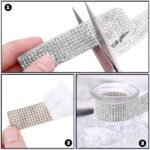 1 Roll Self-Adhesive Rhinestone Striped Sparkling Ribbon Sticker, Craft Jewelry Tape Roll, Used For Diy Arts And Crafts, Wedding Parties, Car Phone Glass Decoration - Image 8