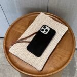 Straw Woven Clutch Bag, Trendy Braided Waist Purse, Women'S Zipper Handbags For Phone Coin Key - Image 5
