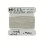 100% Thread, 1 Card Pack With Needle, 2 Meters/Per Card, Available In 20 Colors And 4 Sizes - Image 67