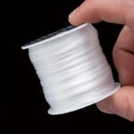 2Pcs 0.8Mm Stretchy Elastic String - 393.7 Inch Clear Bead Cord For Diy Bracelet & Necklace Jewelry Making, Durable Flexible Craft Supplies - Image 2
