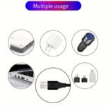 Usb-Powered Neon Glow-In-The-Dark Car Headlights - Fit For Halloween, Christmas, Camping & Parties! No Battery Needed, Usb-Powered Headlight For Car, Festive Lighting, Glowing Effect, Easy Installation - Image 5