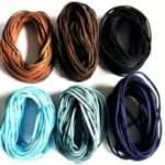 10 Yards 3Mm Bulk Man-Made Suede String - 6 Colors (Black, Navy, Brown, Teal, Sky Blue, White) For Diy Jewelry Making, Bracelets & Necklaces - Durable Craft Cord With Tangle-Free Roll Storage, Craft, Bracelet Crafting, Subtle Sheen Finish, Smooth Texture - Image 2