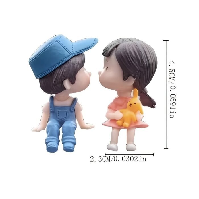 1Pc Car Ornaments Center Console Figurines Cute Car Lovers Desk Decoration For Car - Image 4