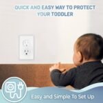 10 Pack Baby Proofing Outlet Covers With Secure Hidden Handle - Childproof Square Socket Protectors, Durable Plastic Non-Toxic For Electrical Outlets, Toddler Safety Plug Covers For Home Protection, Discreet Design - Image 10