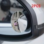 2Pcs Car Rearview Mirrors, High-Definition Round Mirror, 360-Degree Adjustable Blind Spot Mirror, Wide-Angle Mirror