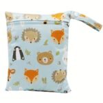 1Pc Asenappy Large Wet Bag - Durable Polyester Diaper, Swimwear, Laundry Pouch With Zipper - Ideal For Travel, Makeup, Toiletries Storage - Colorful Cartoon Designs For Women, Travel Organizer|Playful Design|Zippered Pouch - Image 6