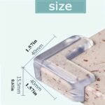 20-Pack L-Shaped Child Safety Corner Protectors For Tables, Anti-Collision Straight Angle Protective Covers For Table Edges And Glass Surfaces - Image 2