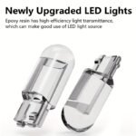 10Pcs New 2023 W5W T10 Led Car Interior Bulb 12V Acrylic 6000K 7 Color Wedge Dome Indicator Reading Light Bulbs - Multipurpose - Image 9