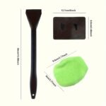 1 Set Of Windshield Cleaning Brush Kit With Brush Rod/1 Simple Windshield Cleaning Brush Cloth, Easy-To-Use Wiping Tool For Cleaning And Protecting Your Windshield-Car Window Brush,Car Cleaning Wipe,Clear Car Washing Equipment,Car Washing Tools, Without Battery - Image 4