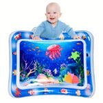 1Pc Inflatable Jellyfish Play Mat - Underwater Ocean Theme With Colorful Sea Creatures, Blue Pvc Crawling Pad For Youngsters & Youngsters, Promotes Motor Skills & Fun Learning, Interactive Play Mat | Colorful Crawling Pad | Durable Pvc Material, Inflatable Toys - Image 4
