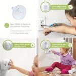 10 Pack Baby Proofing Outlet Covers With Secure Hidden Handle - Childproof Square Socket Protectors, Durable Plastic Non-Toxic For Electrical Outlets, Toddler Safety Plug Covers For Home Protection, Discreet Design - Image 4