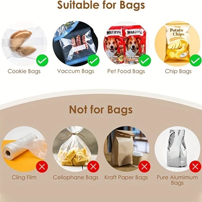 1Pc Portable Bag Heat Sealer, Plastic Package Storage Bag Snack Sealer Clip Mini Sealing Machine Handy Sticker Seal For Food Snack Gadgets - Image 10