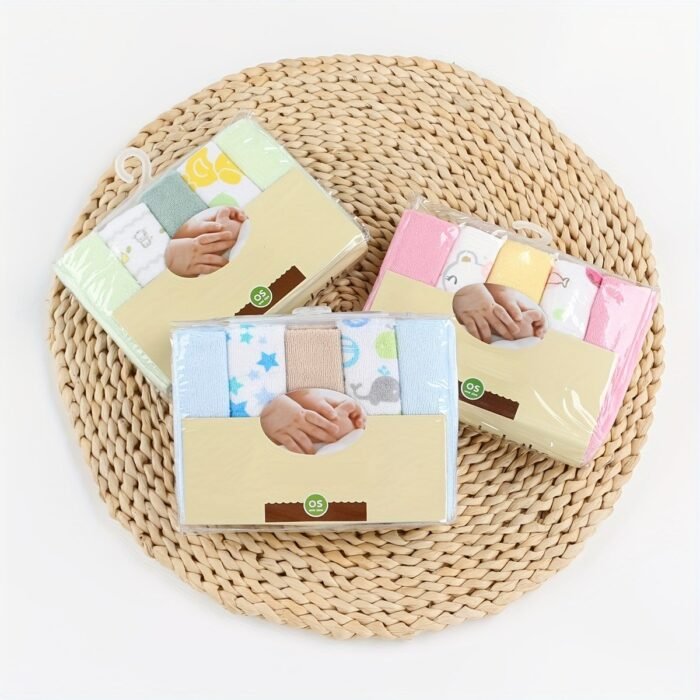 10Pcs Children'S Towels, Washcloths, Slobber Cloths, Multi-Color Mixed - Image 4