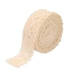 One Roll Of 5 Meters Diy Cotton Lace Rice White Cotton Thread Lace Webbing Clothing Bedding Supplies Accessories Handmade Material Lace - Image 5