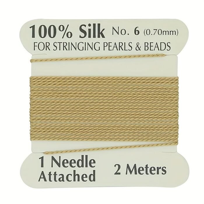 100% Thread, 1 Card Pack With Needle, 2 Meters/Per Card, Available In 20 Colors And 4 Sizes - Image 74