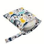 Asenappy 2Pcs Dinosaur Print Washable Diaper Bag Christmas - Image 6