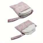 2Pcs Rainbow Prints Beach Diaper Cloth Nappy Laundry Large Baggies Swimmer Bottoms Wet Dry Pouch Small, Also Be Make Up Bag Cosmetic Pouch Travel Zipper Cosmetic Storage Pouch Toiletry Bag Cartoon Handbag Pencil Bag For Women Girls - Image 5