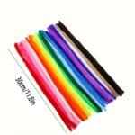 100/200/400Pcs Multicolor Twisty Pasta - Diy Craft Sticks, Colorful Diy Craft Supplies, Perfect For Making Flowers, Animals, And More, Crafting Supplies|Vibrant Crafting Materials|Twisty Pasta Sticks - Image 2