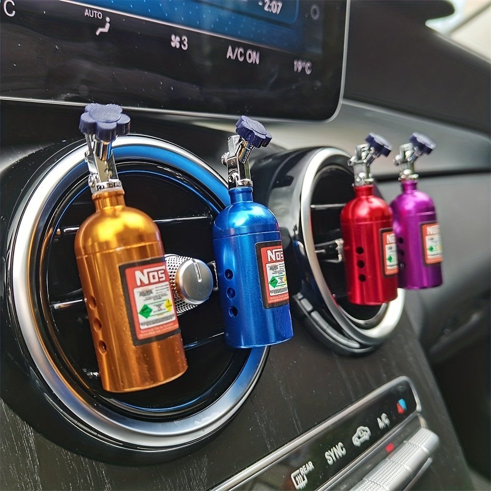 product-Fancyalgo-VirtualModelMatting-529d1da430e4a8a7ea02b8480398517f.jpg 1 Car Air Freshener Bottle, Nitrogen Filled, With Scent Source: Balm/Compressed Scent Tablet/Incense Stick, For Car - Image 1