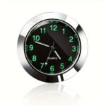 1Pc Car Clock High-Quality Luminous Decoration Mini Quartz Clock Noctilucent Car Dashboard Clock For High-End Car Interior Central Control Decoration - Image 5