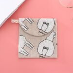 1Pc Stylish Multi-Purpose Travel Organizer Bag - Perfect For Toiletries, Sanitary Pads, And Cosmetics! Large Capacity Portable Storage With Unique Animal & Plant Designs (Blue Fox, White Goose, Green Leaves, Pink Flowers) - Image 7