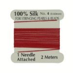 100% Thread, 1 Card Pack With Needle, 2 Meters/Per Card, Available In 20 Colors And 4 Sizes - Image 37