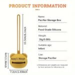 1Pc Bpa-Free Newborn Silicone Cute Colorful Panda Pacifier Case (38G), Food-Grade Silicone For Boys And Girls' Strollers And Diaper Bags, Travel Bag For Travel Comfort, Cute Style Can Also Be Used As Mommy Bag Accessory, Thanksgiving Theme - Image 2