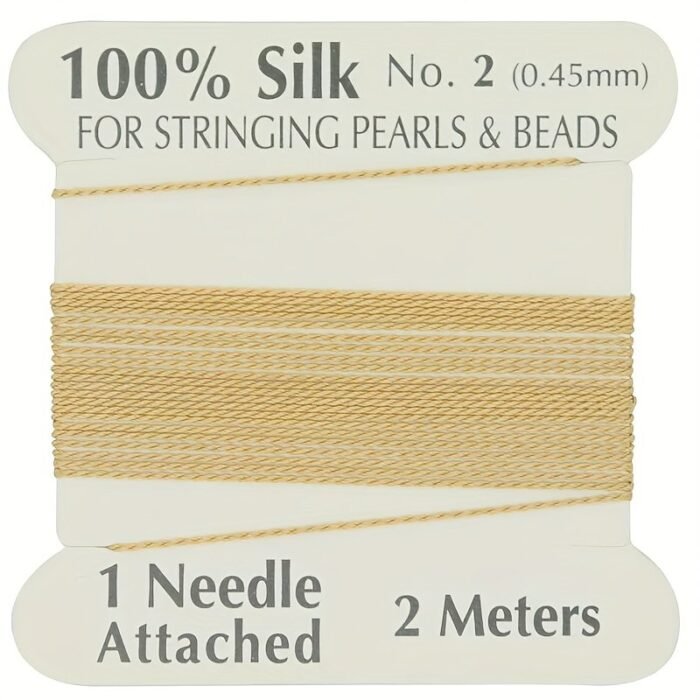 100% Thread, 1 Card Pack With Needle, 2 Meters/Per Card, Available In 20 Colors And 4 Sizes - Image 76