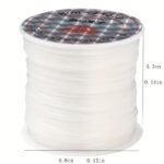 2Pcs 0.8Mm Stretchy Elastic String - 393.7 Inch Clear Bead Cord For Diy Bracelet & Necklace Jewelry Making, Durable Flexible Craft Supplies - Image 4