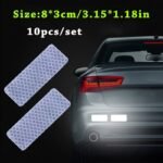 10Pcs Car Bumper Reflective Strip Stickers - Enhance Your Night Driving Security & Style! - Image 14