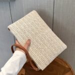 Straw Woven Clutch Bag, Trendy Braided Waist Purse, Women'S Zipper Handbags For Phone Coin Key - Image 7