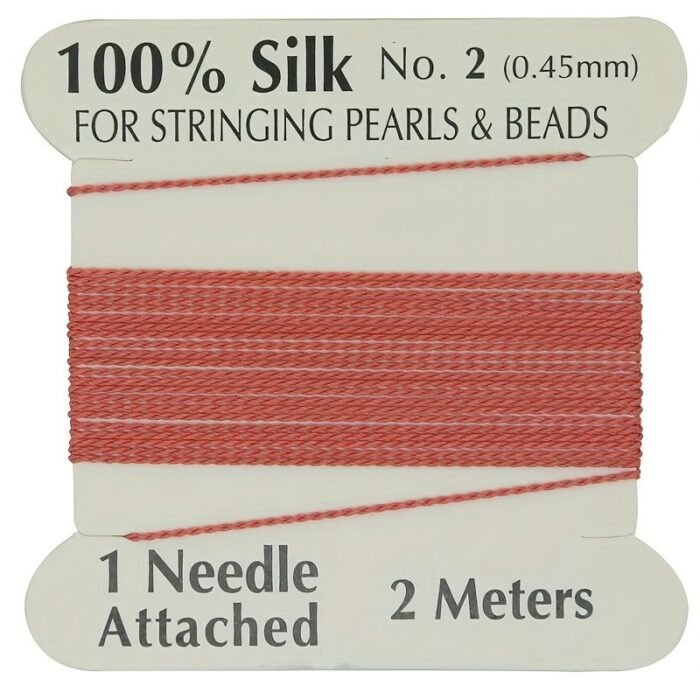 100% Thread, 1 Card Pack With Needle, 2 Meters/Per Card, Available In 20 Colors And 4 Sizes - Image 28