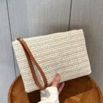 Straw Woven Clutch Bag, Trendy Braided Waist Purse, Women'S Zipper Handbags For Phone Coin Key - Image 8