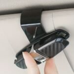 Multi-Function Car Sun Visor Fashion Glasses Holder - Durable Plastic Eyeglasses Mount With Ticket Card Clip, Secure Grip For Safe Driving, Sun Visor For Car - Image 5