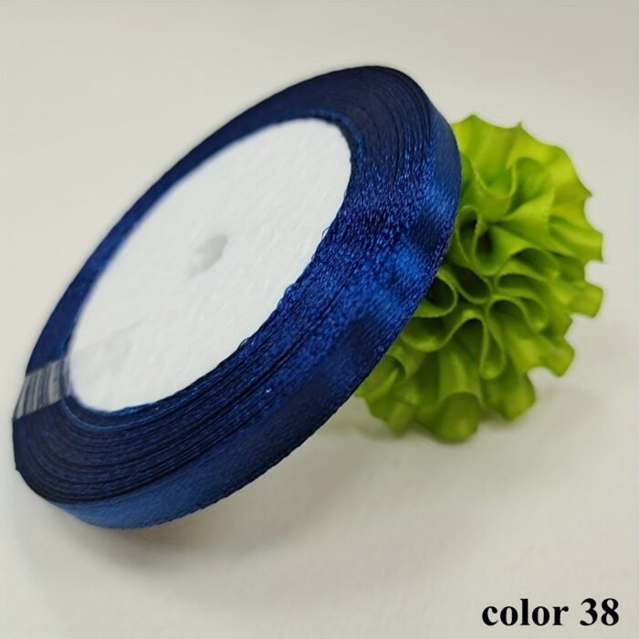 1 Roll 25 Yards 6Mm Wide Satin Ribbon Ribbon Wedding Festival Decoration With Flowers Gift Wrapping With Bow Diy Making - Image 18
