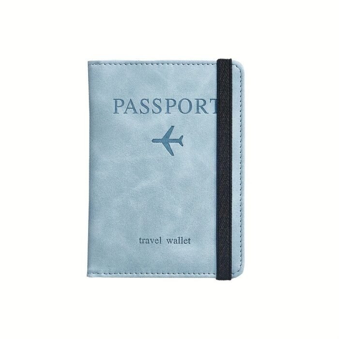 1Pc Rfid Passport Holder, Thin Passport Wallet, Surface, Multi Functional Wallet, Travel Passport Holder, Cute Card Holder - Image 12