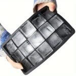 Silicone Ice Cube Trays, With Each Tray Easily Release 15 Cubes Of Ice, Non-Bpafree, Reusable, Suitable For Refrigerator, Beverages, Chocolate, Juice