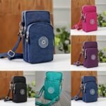 1Pc Sport Wallet, Mobile Phone Bag, Shoulder Bag, Handbag, Coin Purse, Retro Keychain Small Purse