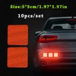 10Pcs Car Bumper Reflective Strip Stickers - Enhance Your Night Driving Security & Style! - Image 22