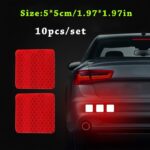 10Pcs Car Bumper Reflective Strip Stickers - Enhance Your Night Driving Security & Style! - Image 19